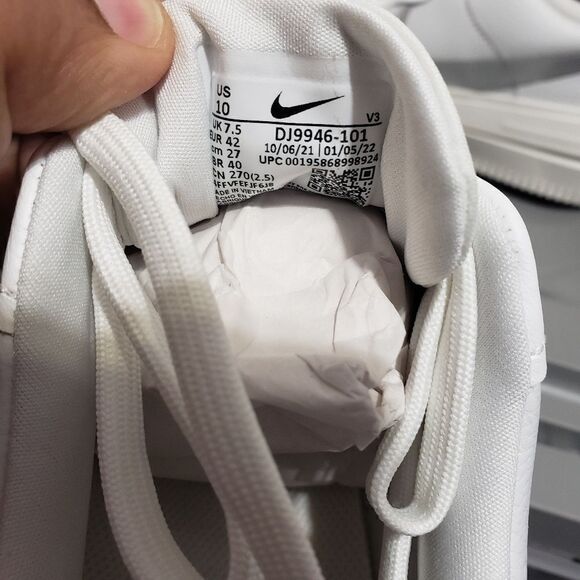 Nike Women's Sz 10 Air Force 1 PLT .AF. ORM Summit White Silver DJ9946-101 NEW - Picture 7 of 13